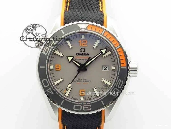 0505 UrbanStyle Planet Ocean 2016 43.5mm SS OM 1:1 Best Edition Gray Dial On Black Nylon Strap A 8168